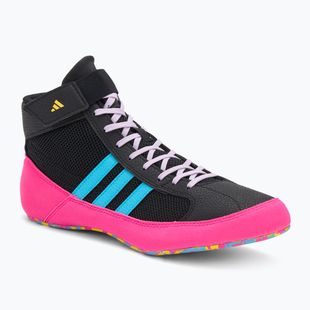 Boxovací boty adidas HVC core black/signal cyan/yellow