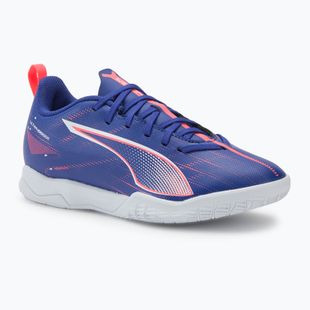 Dětské kopačky PUMA Ultra 5 Play IT Jr lapis lazuli/puma white/sunset gloe