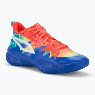 Pánské basketbalové boty PUMA Genetics Marcus Smart royal sapphire/red blast