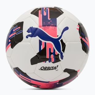 Fotbalový míč PUMA Orbit 6 MS fotbal puma white/lapis lazuli/sunset glow velikost 3