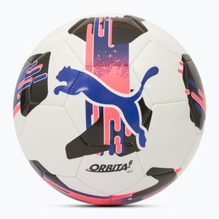 Fotbalový míč PUMA Orbit 6 MS fotbal puma white/lapis lazuli/sunset glow velikost 4