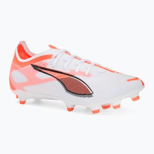 Pánské kopačky PUMA Ultra 5 Match FG/AG puma white/puma black/glowing red