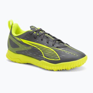 Dětské kopačky PUMA Ultra 5 Play TT Jr matte aged silver/yellow alert/puma aged silver