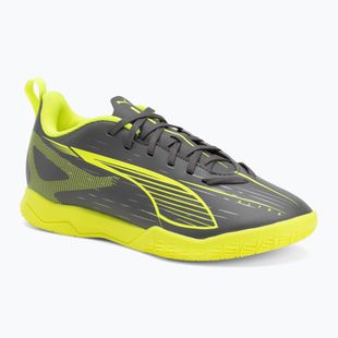 Dětské kopačky PUMA Ultra 5 Play IT Jr matte aged silver/yellow alert/puma aged silver