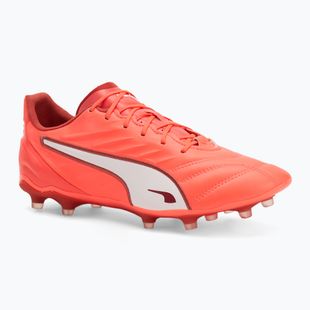 Pánské kopačky PUMA King Pro FG/AG glowing red/puma white/red fire