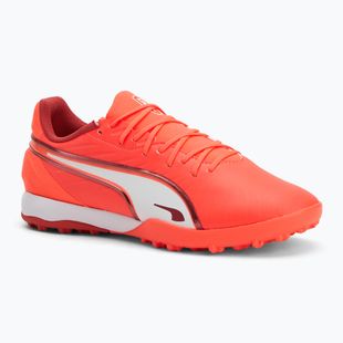 Pánské kopačky PUMA King Match TT glowing red/ puma white/ red fire