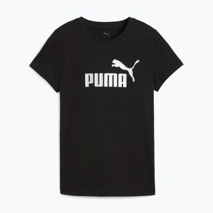 Dámské tričko PUMA ESS Metallic No. 1 Logo Tee puma black/metallic silver