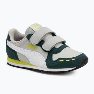 Juniorské boty  PUMA Cabana Racer SL 20 V PS coollightgray/pumawhite/darkmyrtle/limesmash