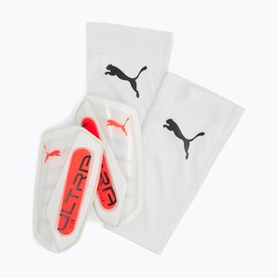 Chrániče holení PUMA Ultra Flex Sleeve puma white/glowing red