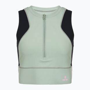 dámské tréninkové tričko BOGNER FIRE+ICE Caia 1/4 Zip eucalyptus
