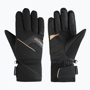 Dámské lyžařské rukavice ZIENER Karion-Z AS black/gold
