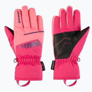 Dětské lyžařské rukavice ZIENER Lavivi-Z AS pop pink