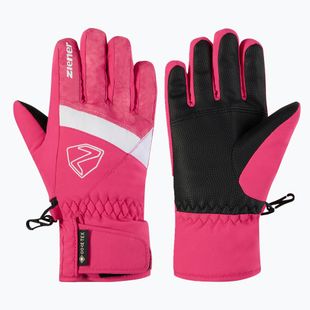 Dětské lyžařské rukavice ZIENER Leif GTX-Z tie-dye pop pink