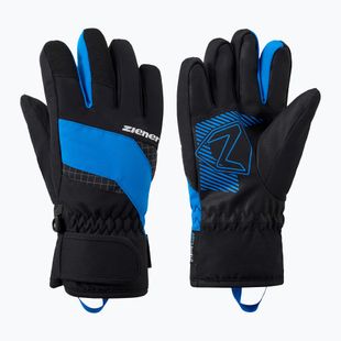Dětské lyžařské rukavice ZIENER Luuki-Z Aquashield black/persian blue