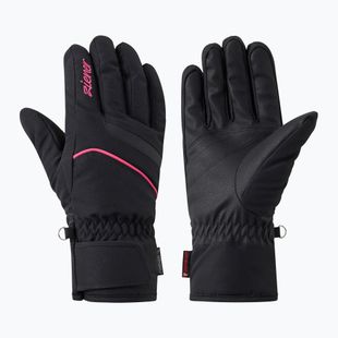 Dámské lyžařské rukavice Ziener Khania-Z PR Glove black/pink lily