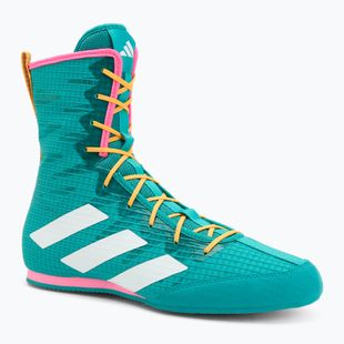 Boxerské boty adidas Box Hog 4 turquoise