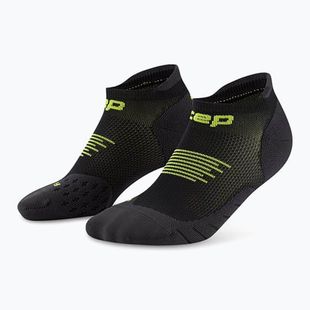 Dámské kompresní ponožky CEP Run No Show 5.0 black/lime
