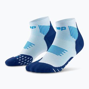 Dámské kompresní ponožky CEP Run Low Cut 5.0 ice/blue