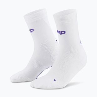 Pánské kompresní ponožky CEP Ultralight Mid Cut 4.0 white