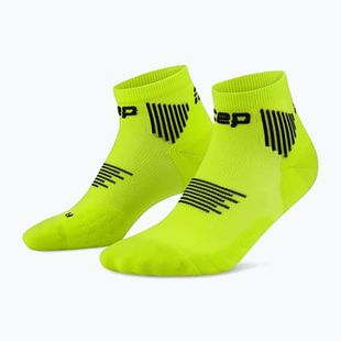Dámské kompresní ponožky CEP Run Low Cut 5.0 lime/black