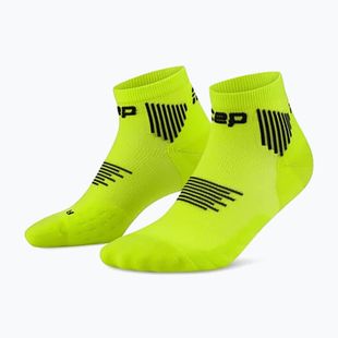 Pánské kompresní ponožky CEP Run Low Cut 5.0 lime/black
