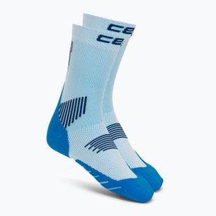 Pánské kompresní ponožky CEP Run Mid Cut 5.0 blue/ice