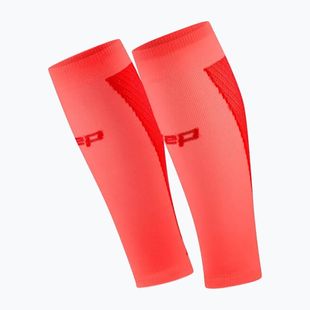 Kompresní návleky na lýtka pánské CEP Ultralight Calf 4.0 neon coral/red