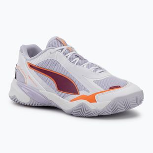 Dámské házenkářské boty PUMA Solarstrike 4 puma white/heat fire/lilac crush berry