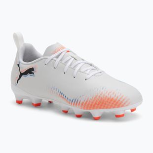Dětské kopačky PUMA Future 8 Play FG/AG Jr puma white/puma black/glowing red