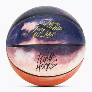 Basketbalový míč PUMA Hooptopia Sunset Basketball flame orange/puma black/multicolor velikost 7