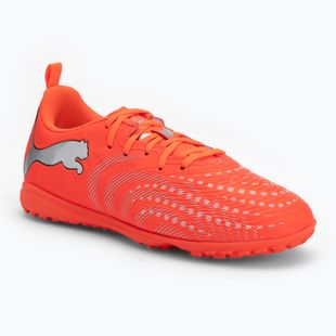 Dětské kopačky PUMA Future 9 Play TT Jr glowing red/puma white/puma black/puma silver