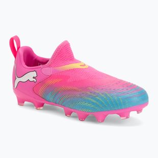 Dětské kopačky PUMA Future 9 Match LL FG/AG Jr poison pink/puma wht/sun stream/bright aqua/puma blk