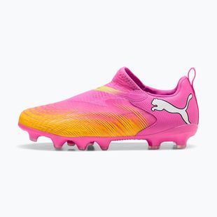 Dětské kopačky PUMA Future 9 Match LL FG/AG Jr poison pink/puma wht/sun stream/bright aqua/puma blk