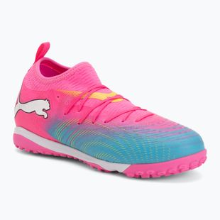 Dětské kopačky PUMA Future 9 Match TT + Mid Jr poison pink/puma wht/sun stream/bright aqua/puma blk