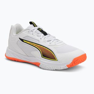 Boty na házenou PUMA Accelerate Pro 4 Game On puma white/glowing red/ultra blue