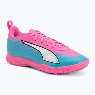 Dětské kopačky PUMA Ultra 6 Play TT Jr poison pink/puma wht/sun stream/bright aqua/puma blk