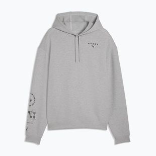 Pánská tréninková mikina PUMA x HYROX Cloudspun Hoodie šedá