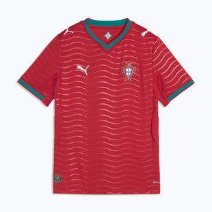 Dětský fotbalový dres PUMA FPF Portugalsko Domácí Jersey Replica Club Jr červená/zelená
