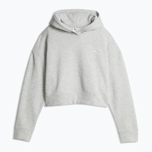 Dámská mikina PUMA x HYROX World Cropped Hoodie světle šedá