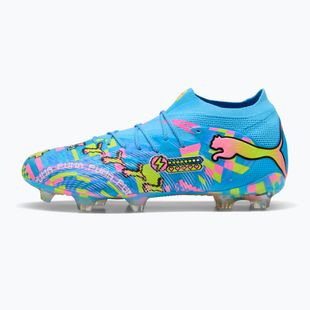 Kopačky PUMA Future 9 Ultimate Advanced Level FG puma white/blue glimmer/pink glimmer/yellow alert