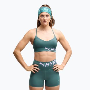 Sportovní podprsenka Puma Hyrox Strappy Pwrmode herb garden