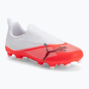 Dětské kopačáky PUMA Ultra 7 Match LL FG/AG Jr ultra red/puma black/puma white