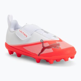 Dětské kopačáky PUMA Ultra 7 Play V FG/AG RB Jr ultra red/puma black/puma white