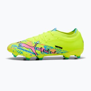 Kopačky PUMA Ultra Nitro 7 Match Advanced Level FG/AG puma white/blue glimmer/pink glimmer/yellow alert