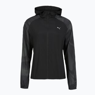 Dámská běžecká bunda Puma Run AOP Favorite Woven Jacket black