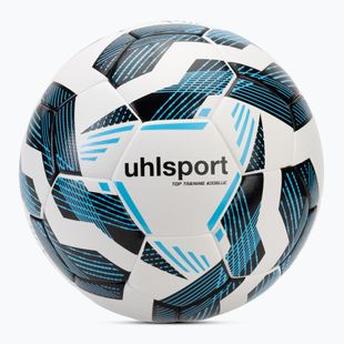 Fotbalový míč uhlsport Fairtrade Top Training Addglue white/black/fluo blue velikost 5