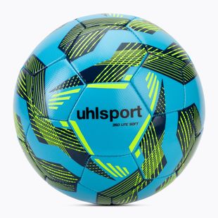Fotbalový míč uhlsport Lite Soft 350 light blue/navy/fluo green velikost  4
