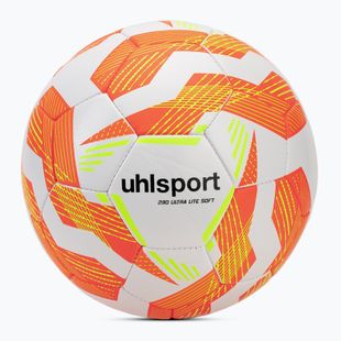 Fotbalový míč uhlsport Ultra Lite Soft 290 white/fluo orange/fluo yellow velikost 3