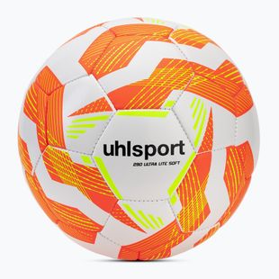 Fotbalový míč uhlsport Ultra Lite Soft 290 white/fluo orange/fluo yellow velikost 4