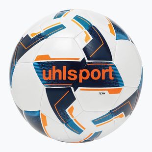 Fotbalový míč uhlsport Team white/navy/fluo orange velikost 5